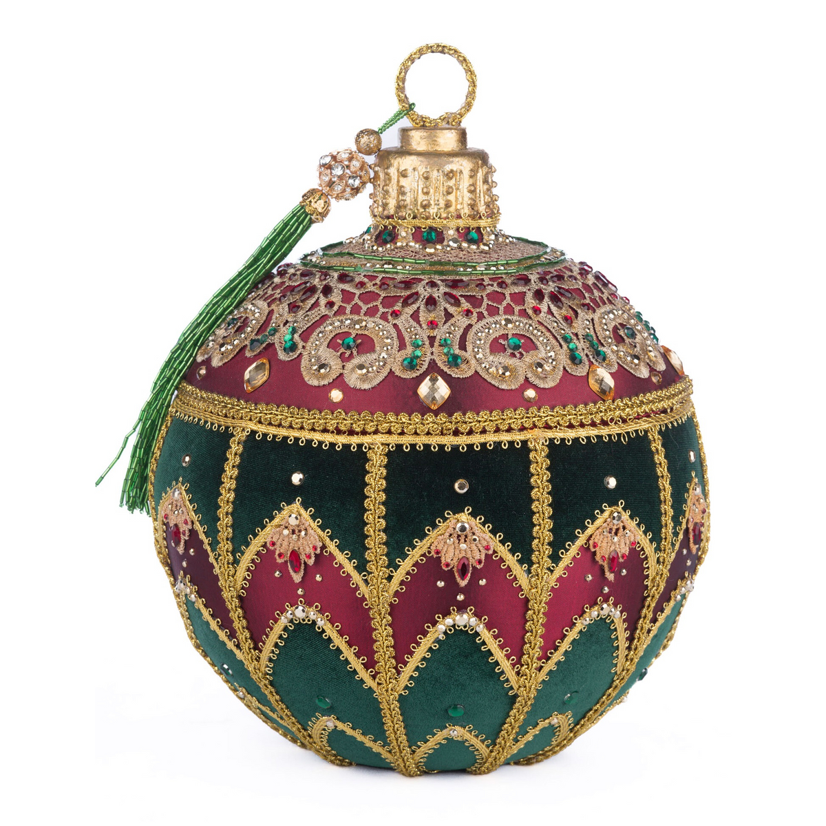 Katherine's Collection  Christmas Castle Bauble Shaped Box