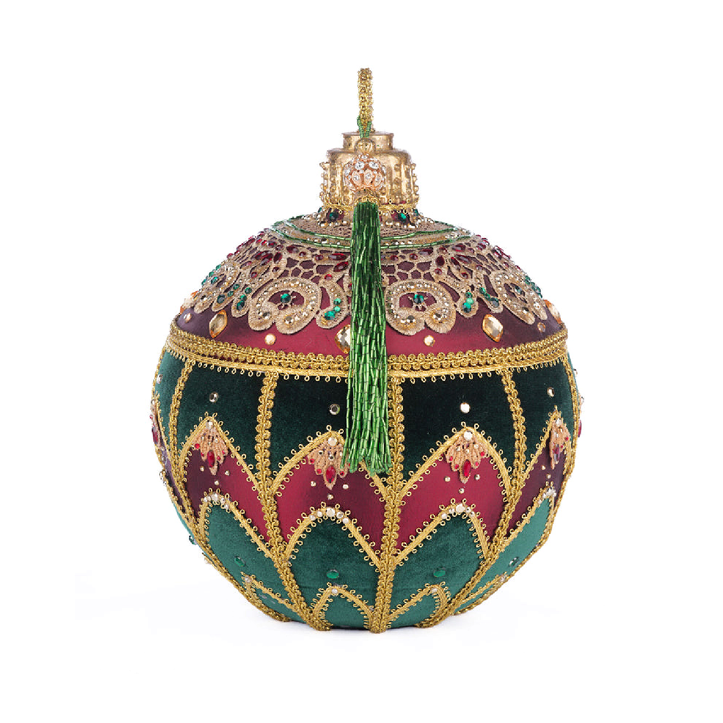 Katherine's Collection Christmas Castle Ornament Shaped Box