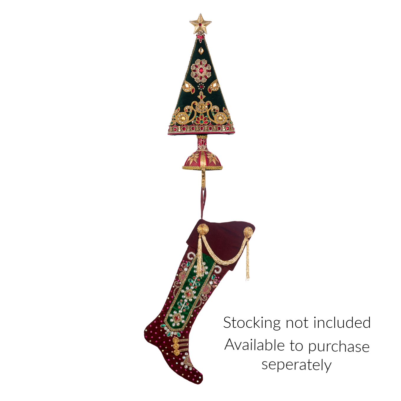 Katherine's Collection  Christmas Castle Xmas Tree Stocking Holder