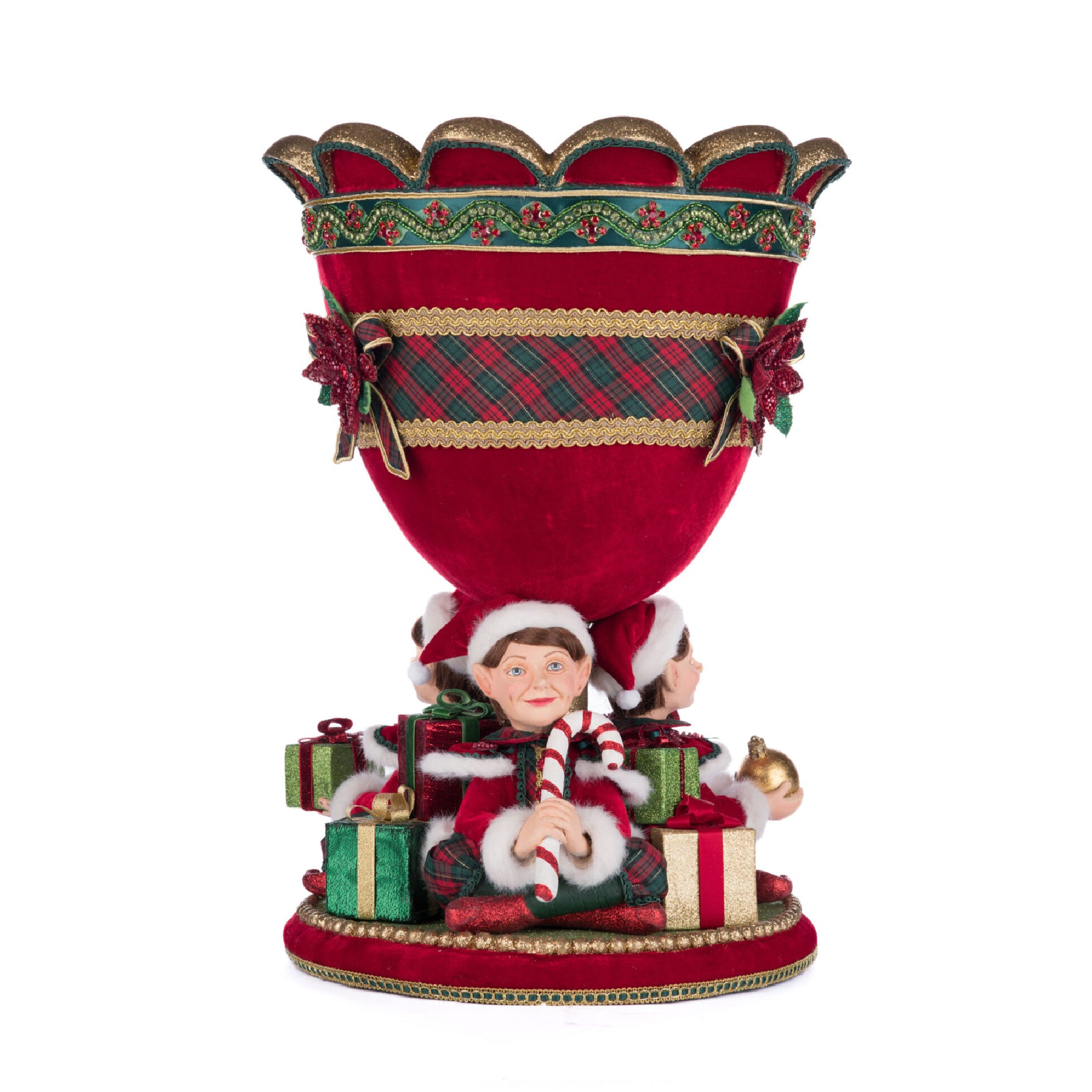 Katherine's Collection Christmas Decorations. Holiday Magic Elf Urn