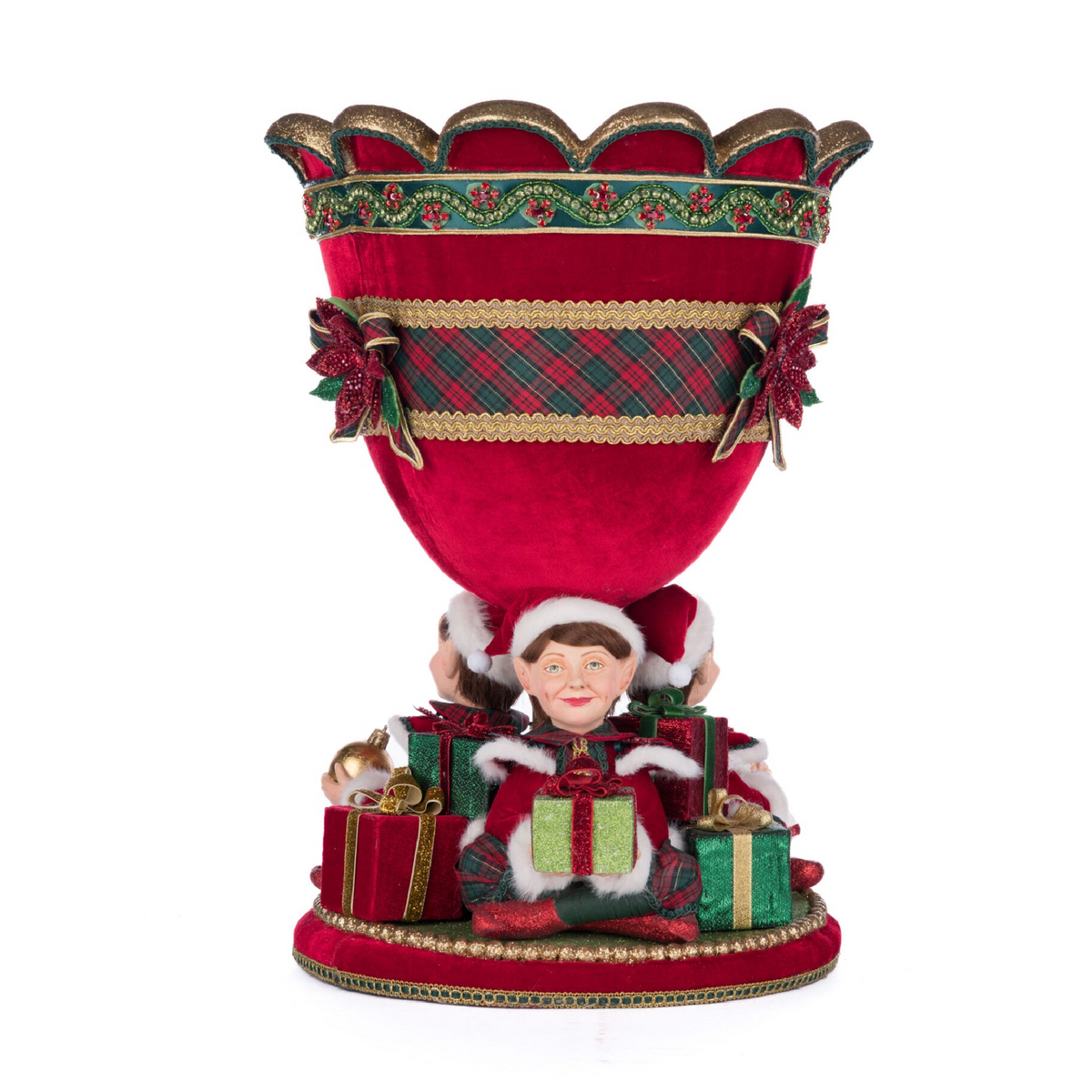 Katherine's Collection Christmas Decorations. Holiday Magic Elf Urn