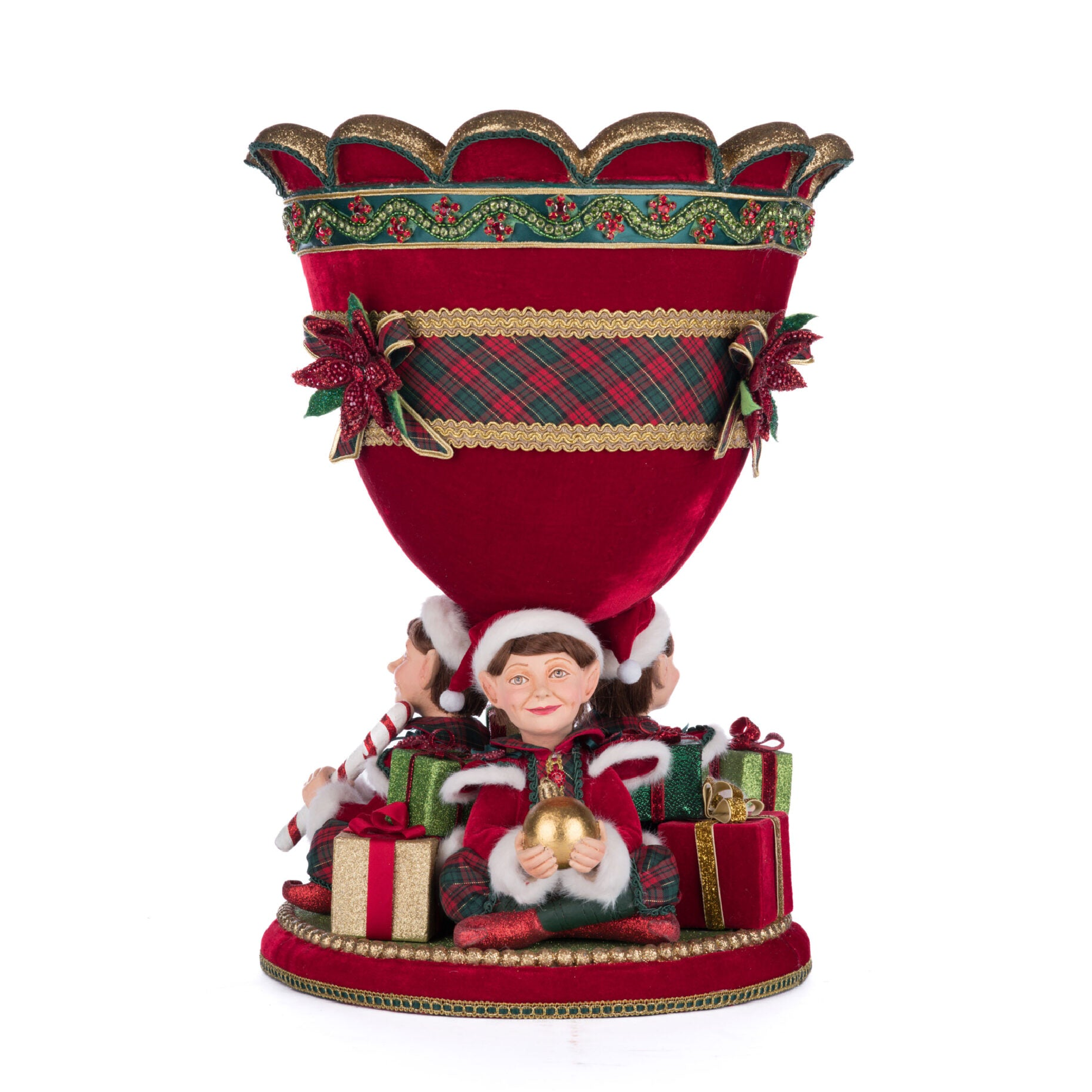 Katherine's Collection Christmas Decorations. Holiday Magic Elf Urn