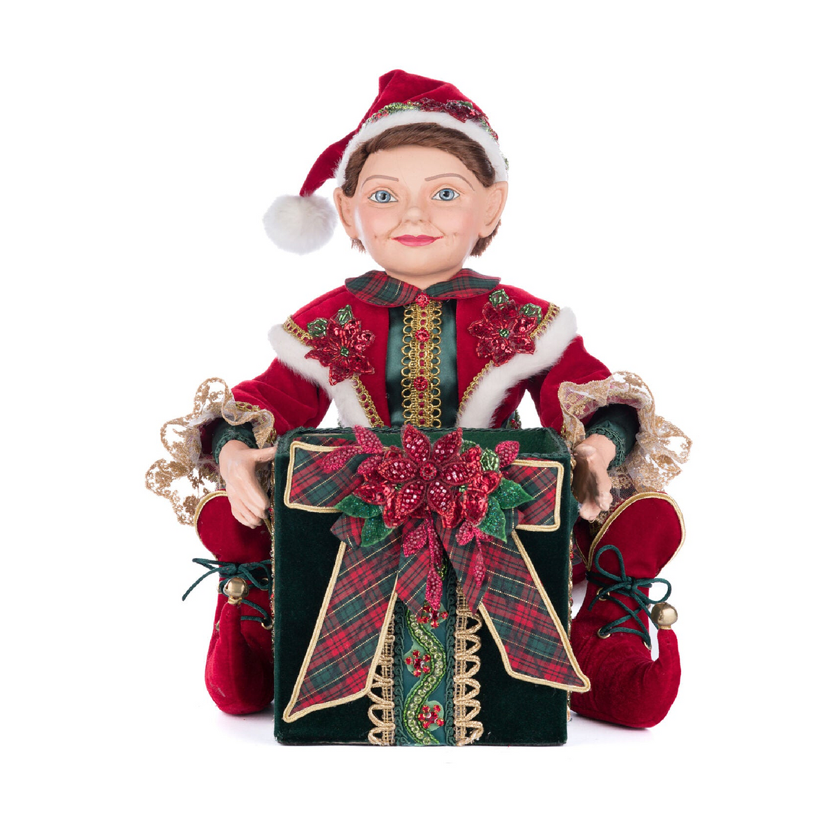 Katherine's Collection Christmas
Elf Holding Gift Candy Bowl