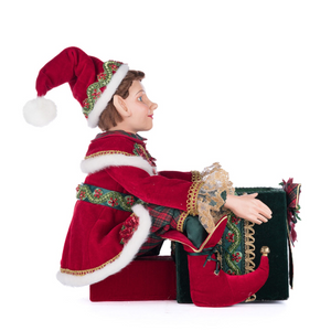 Katherine's Collection Christmas
Elf Holding Gift Candy Bowl