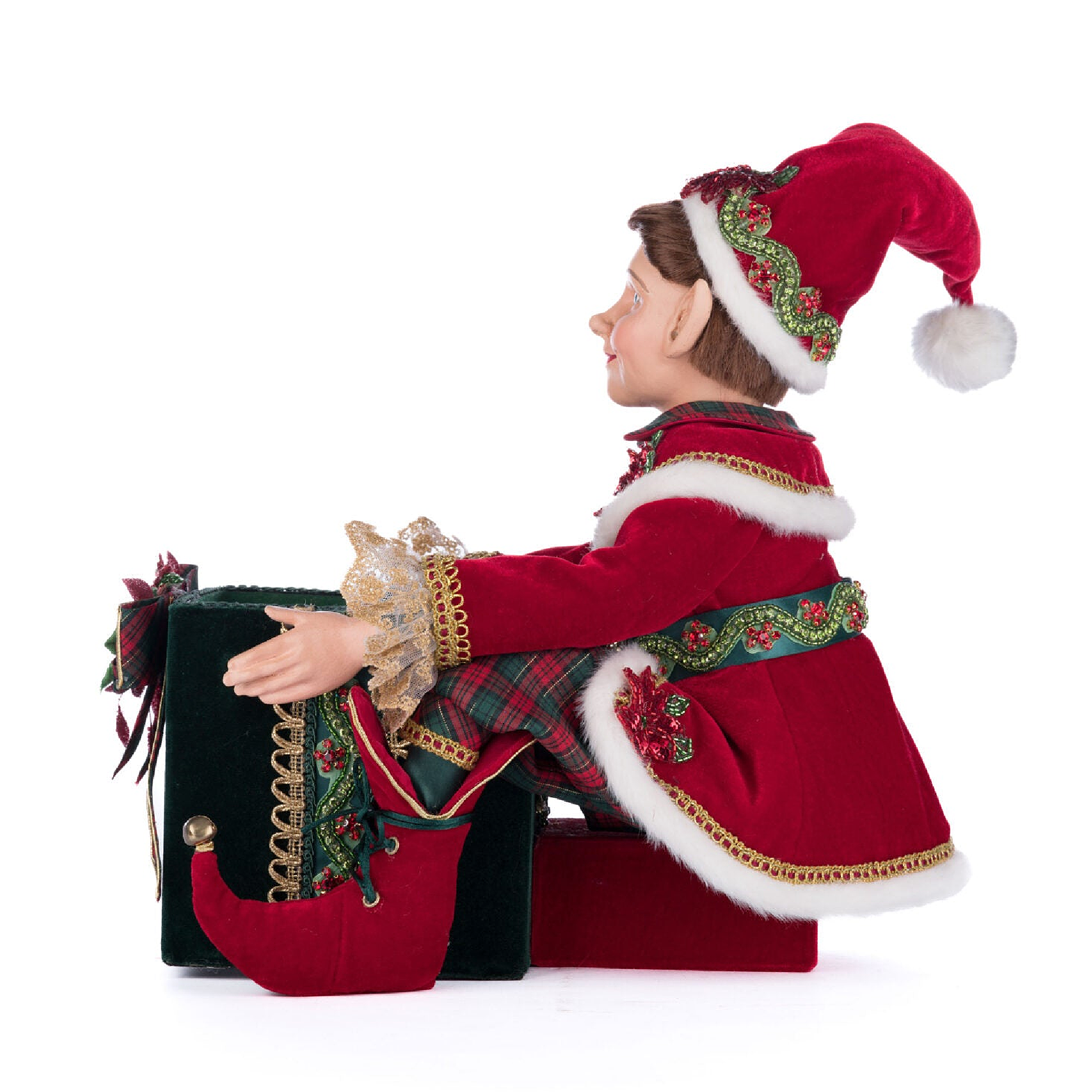 Katherine's Collection Christmas
Elf Holding Gift Candy Bowl