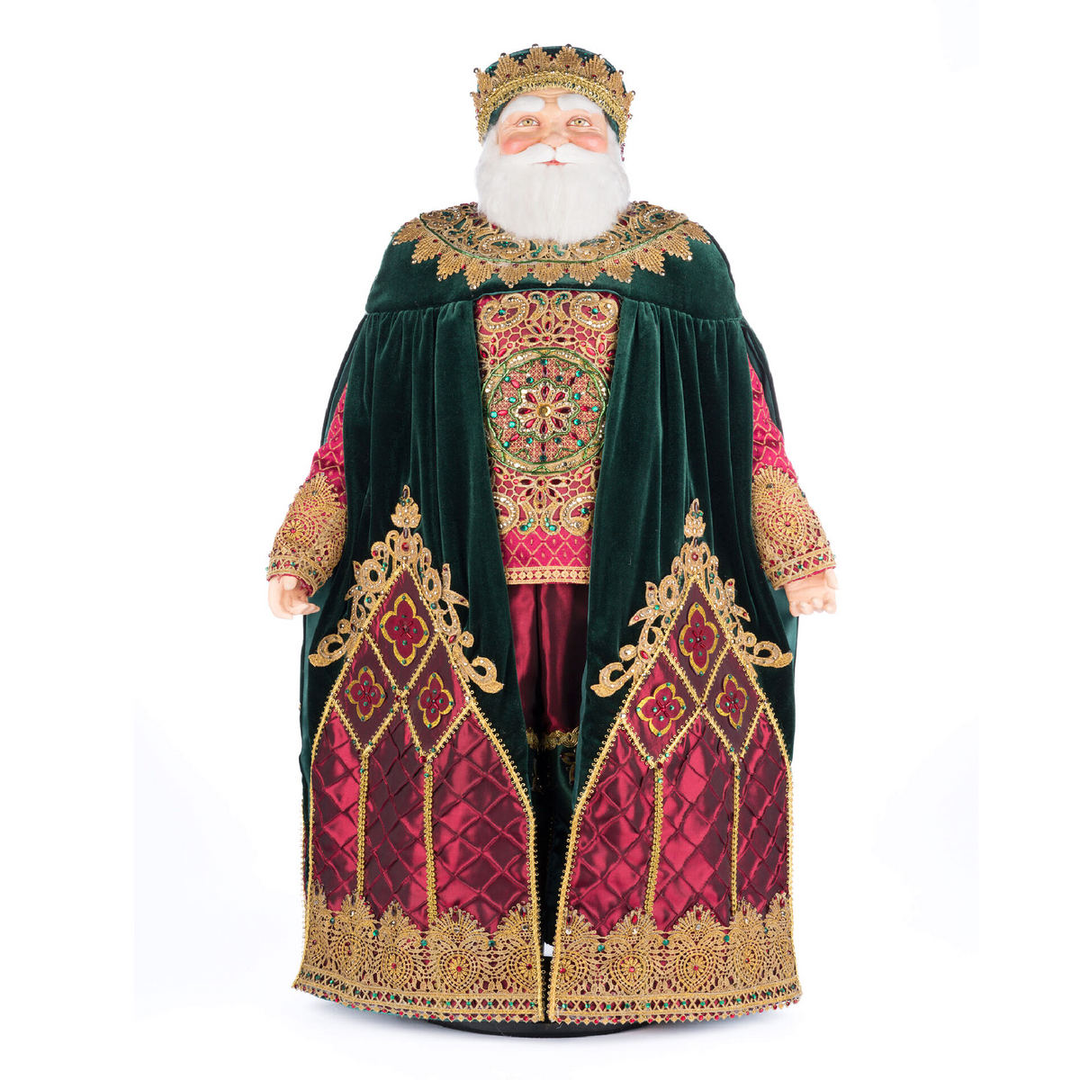 Katherine's Collection  Father Christmas Castle Figure