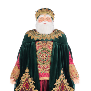 Katherine's Collection  Father Christmas Castle Figure