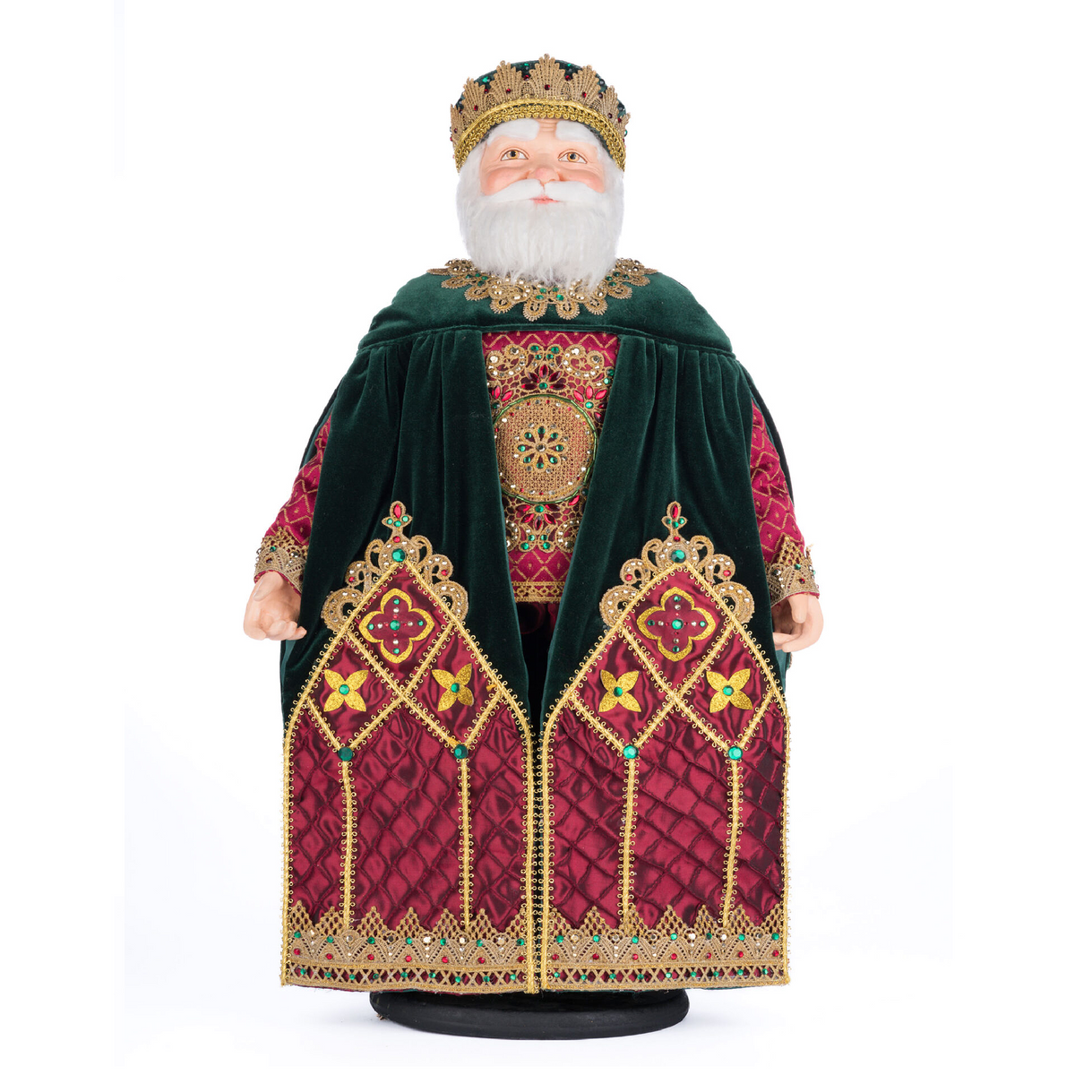 Katherine's Collection  Father Christmas Castle Figure