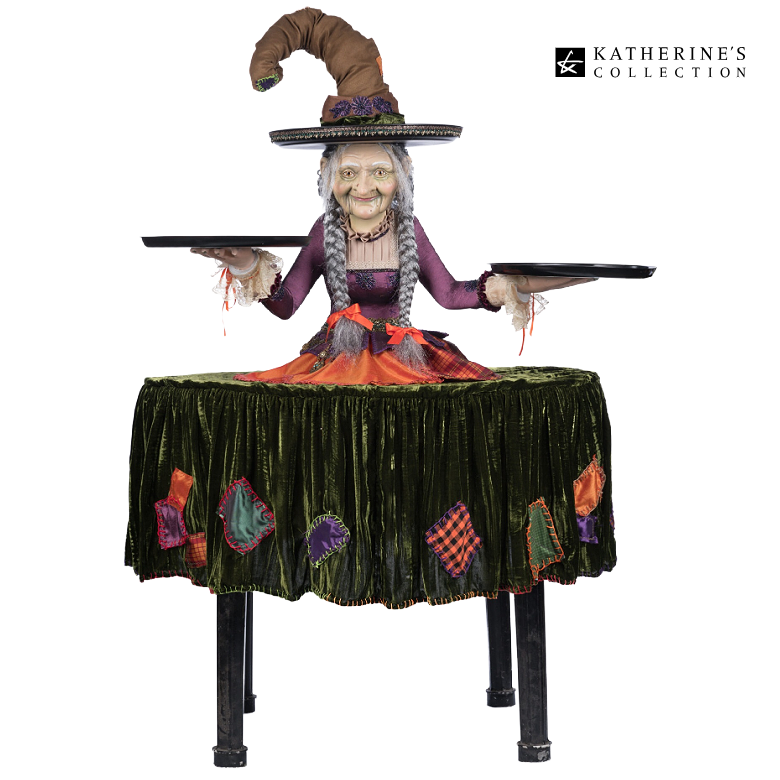 Katherine's Collection Gertrude Grimoir Witch Cupcake Server