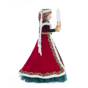 Katherine's Collection Penelope Poinsettia Angel Tree Topper