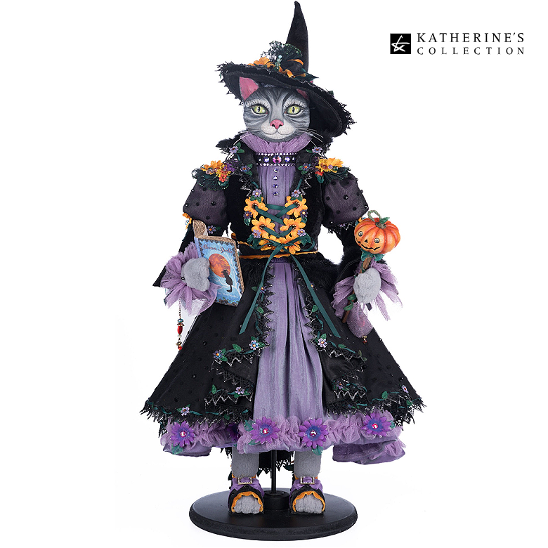Katherine's Collection Purl Blacktail Halloween Cat Doll