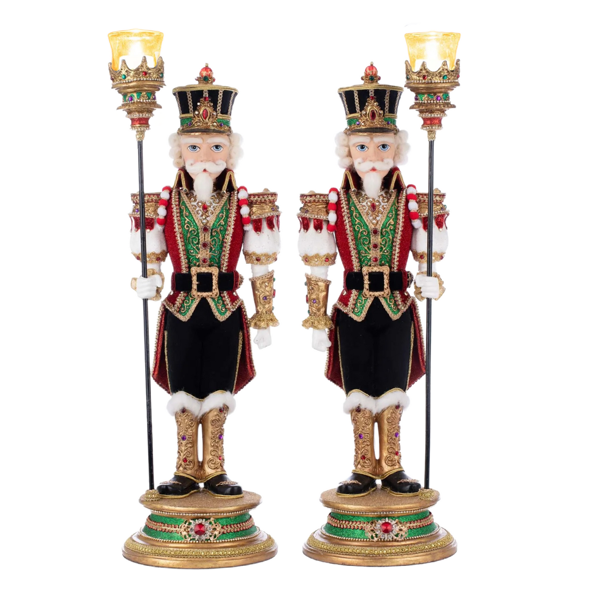 Katherine's Collection Royal Christmas Ball Nutcracker Votive Guards