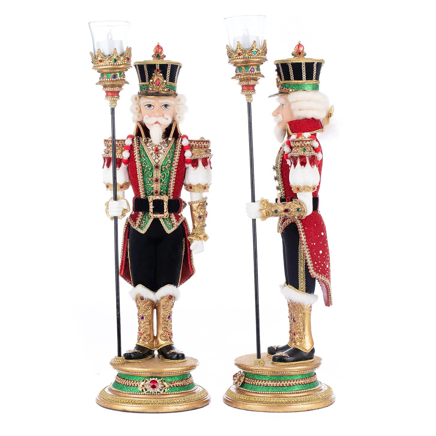 Katherine's Collection Royal Christmas Ball Nutcracker Votive Guards