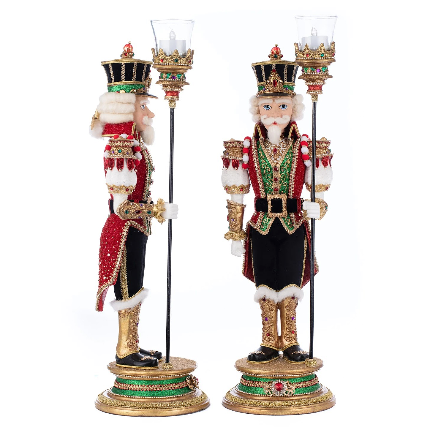 Katherine's Collection Royal Christmas Ball Nutcracker Votive Guards