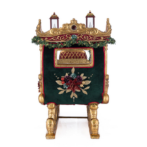 Regal decorative Christmas sleigh centerpiece by Katherine’s Collection