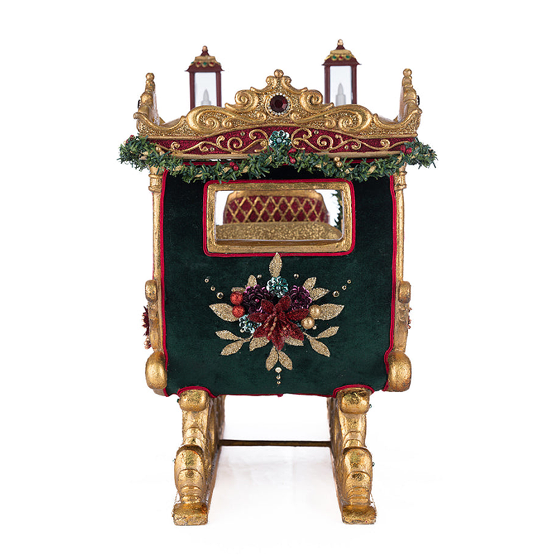 Regal decorative Christmas sleigh centerpiece by Katherine’s Collection