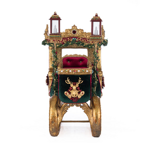 Regal decorative Christmas sleigh centerpiece by Katherine’s Collection
