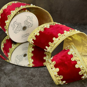 Luxury Velvet Christmas Ribbon Fabulous Fairytales