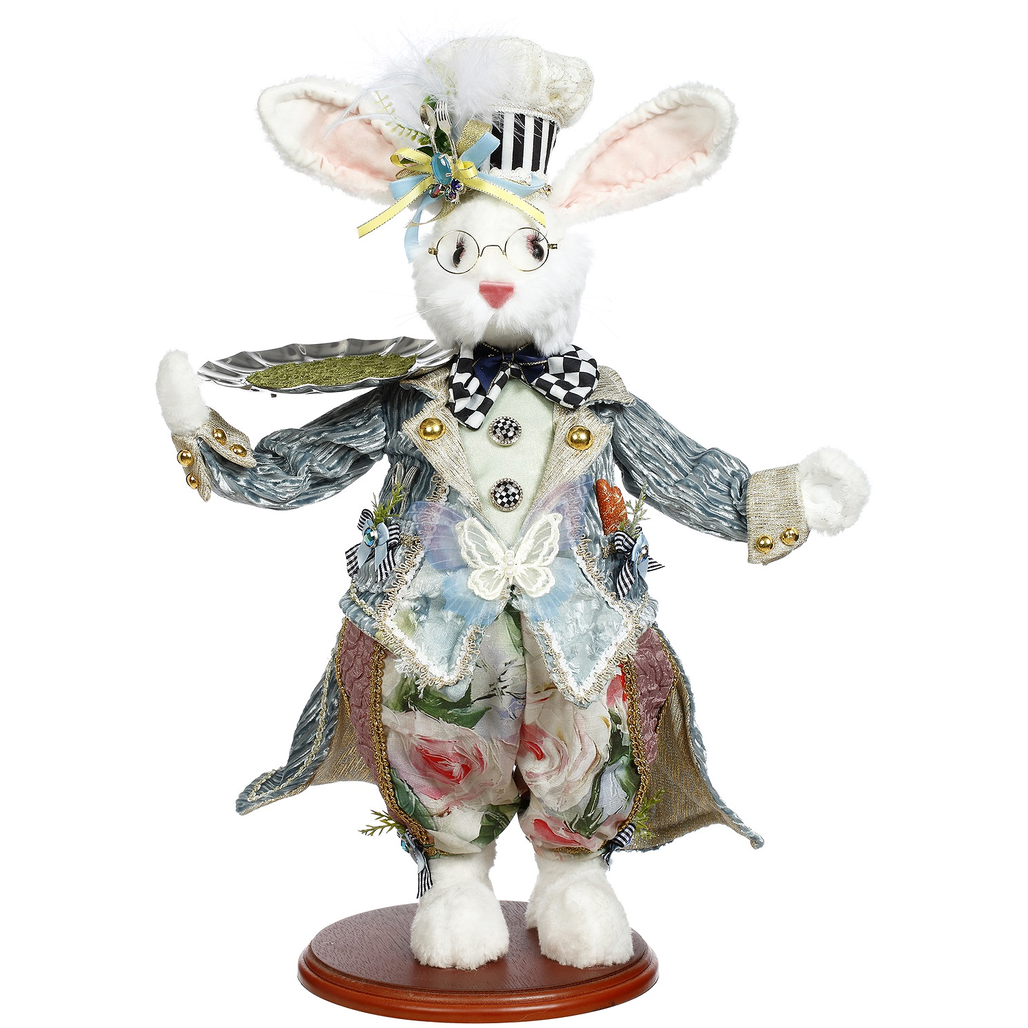 Mark Roberts Spring Collectibles Chef Rabbit With Tray