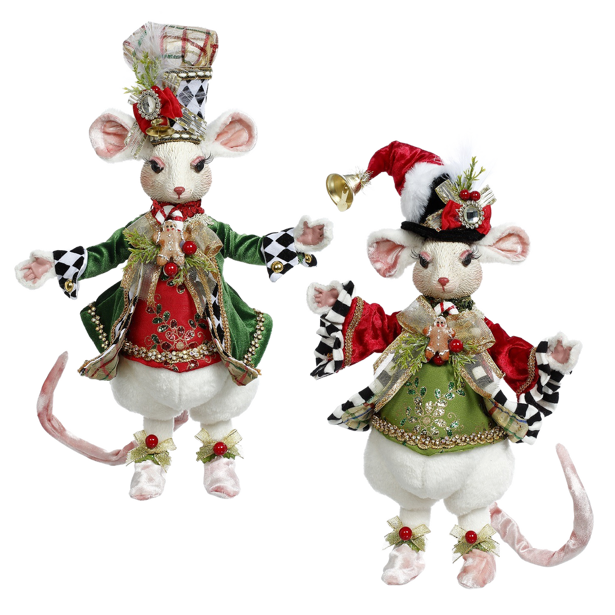 Mark Roberts Christmas Collectibles Festive Kitchen Mouse Figures