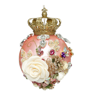 Mark Roberts Luxury Glass Kings Jewels Royal Orb Pink