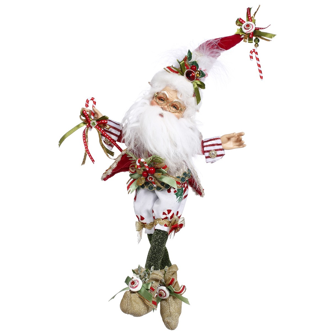 Mark Roberts Northpole Candy Cane Santa Elf