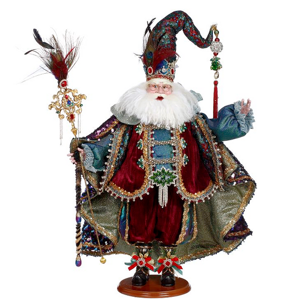 Mark Roberts Peacock Jewel Santa Christmas Display Decoration ...