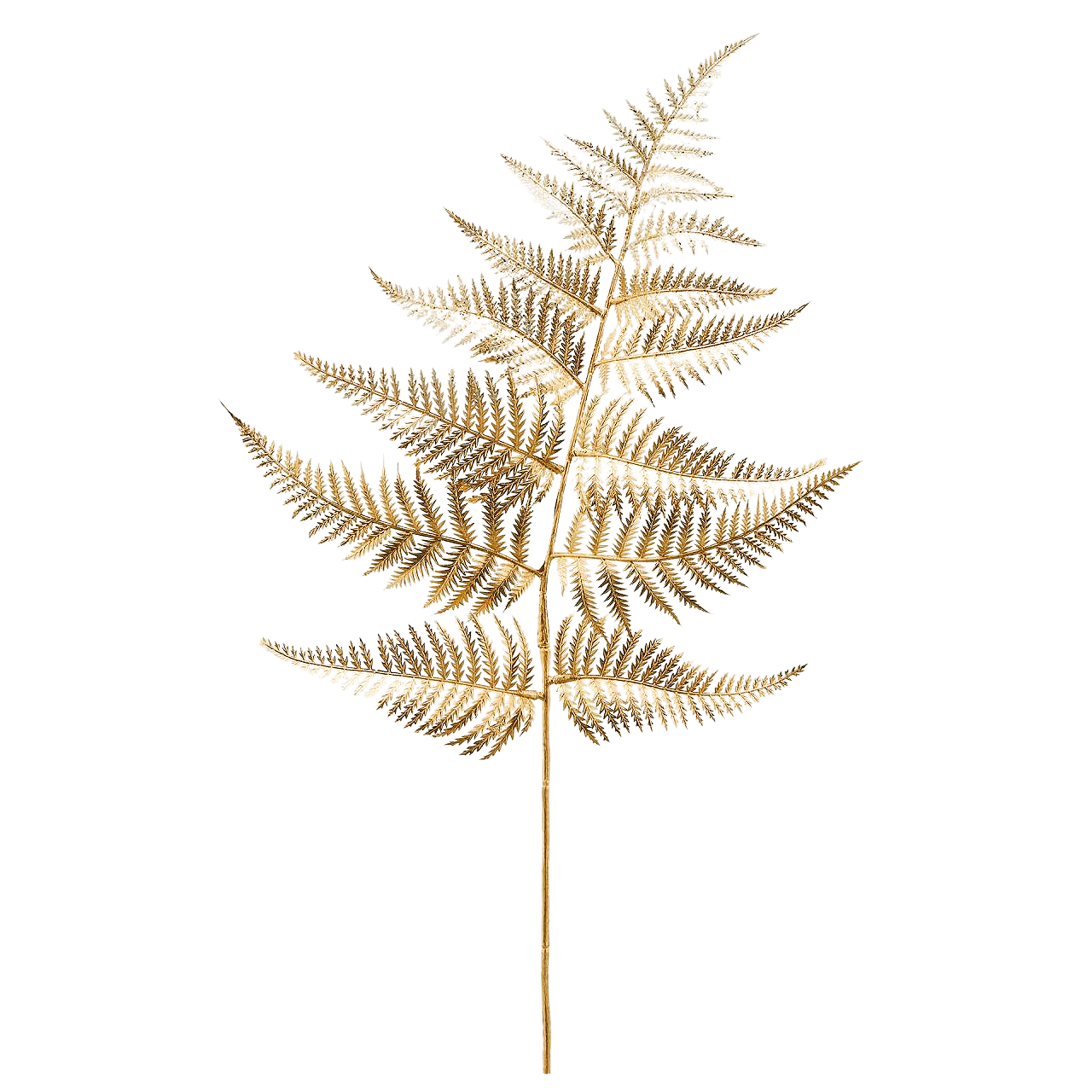 EDG Metallic Gold Fern Faux Foliage Stem