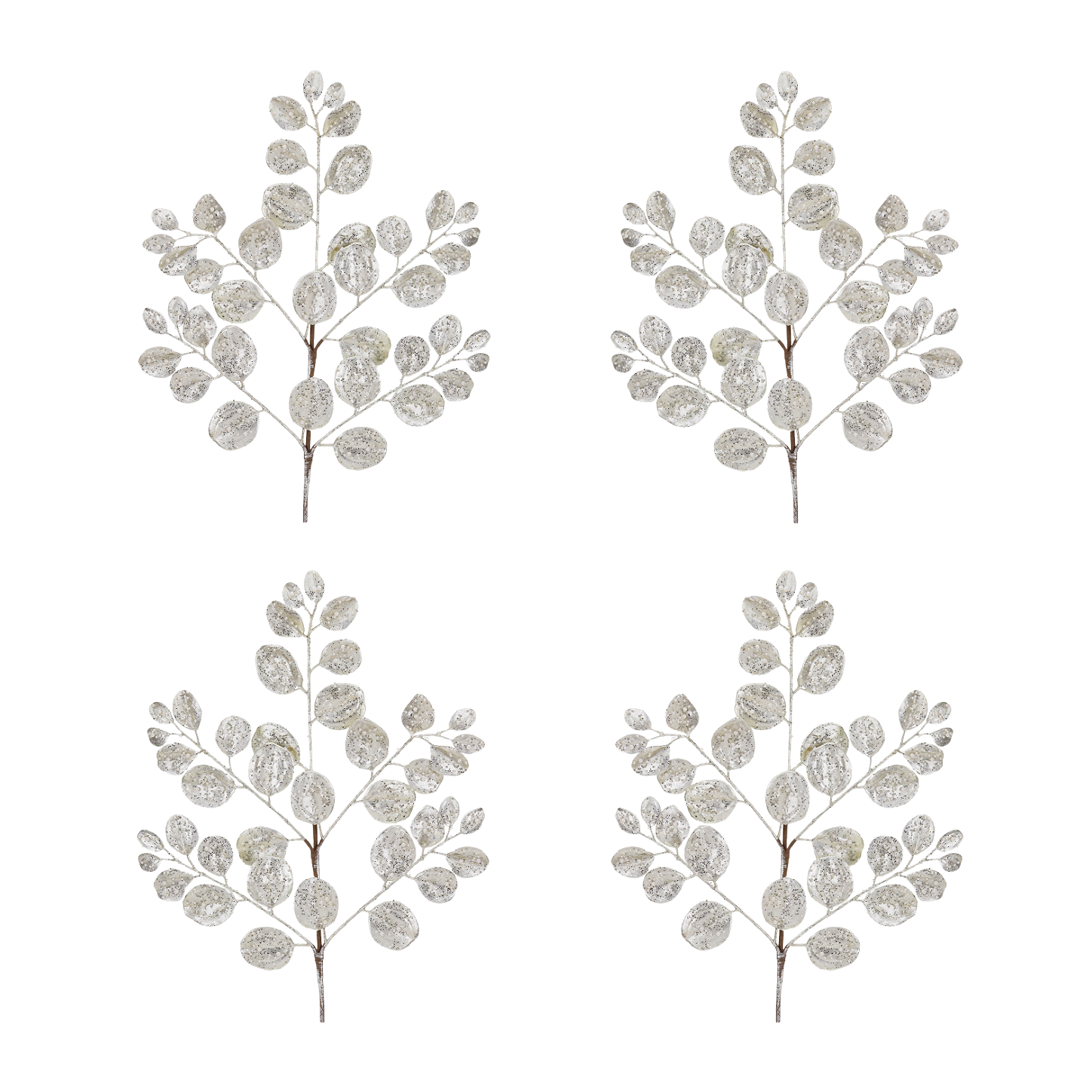 Metallic Pearl Eucalyptus Stem 29" (Set of 4)