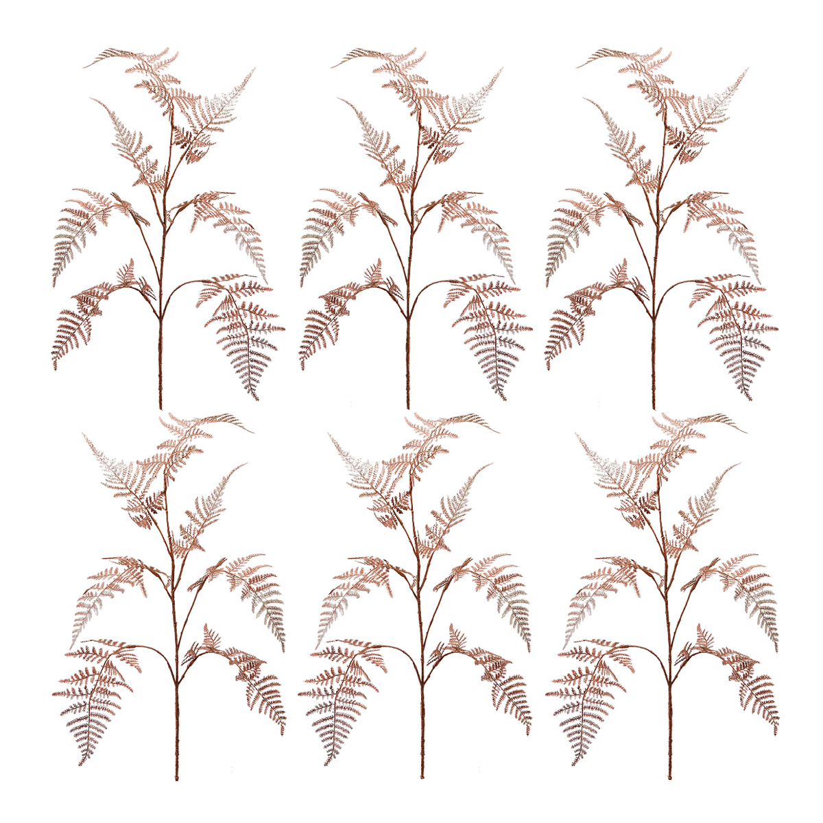 EDG Metallic Rose Gold Asparagus Fern Artificial Foliage