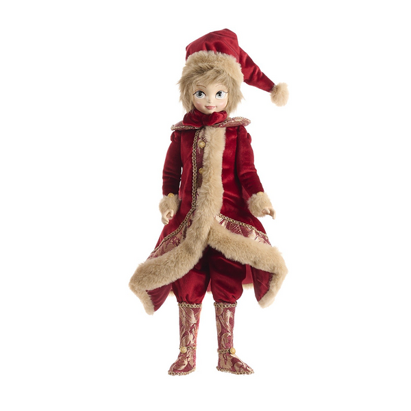 Goodwill Belgium North Pole Brocade Elf Helper Christmas Doll