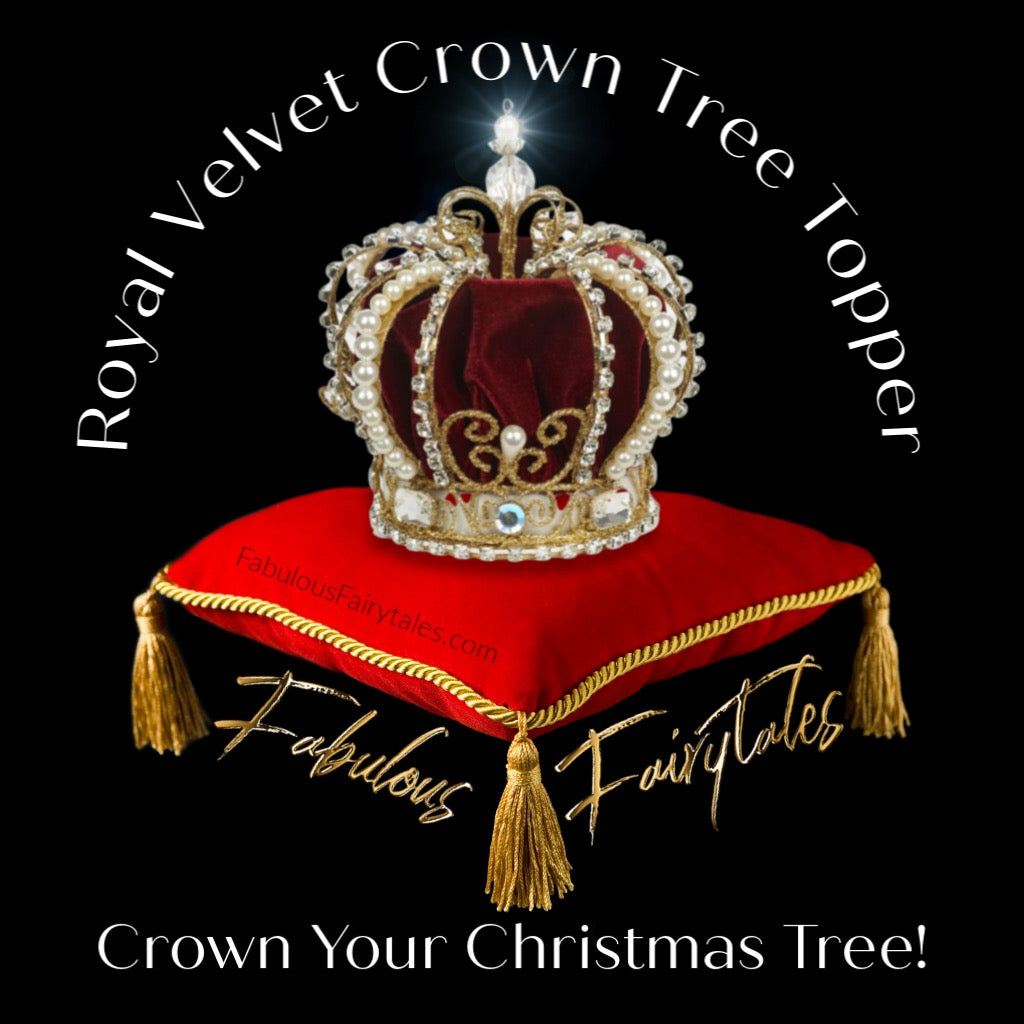 Royal Velvet Crown Christmas Tree Topper