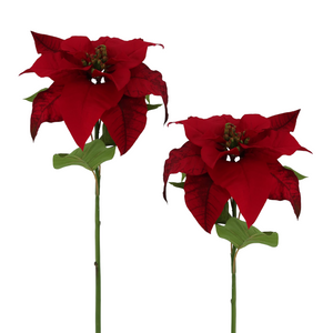 Winward Silks Winter Velvet Poinsettia