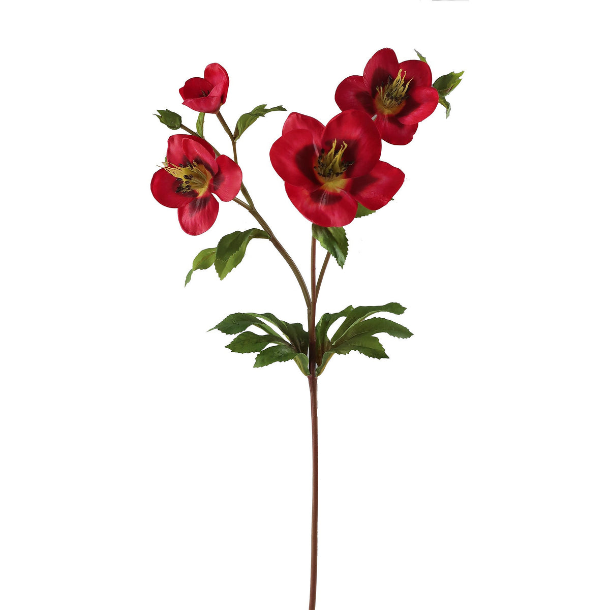 Winward Silks December Hellebore Stem