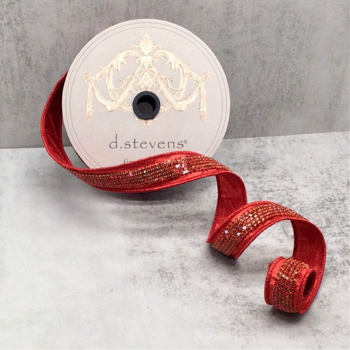 Ruby Duchess red crystal
 Christmas ribbon by d. Stevens