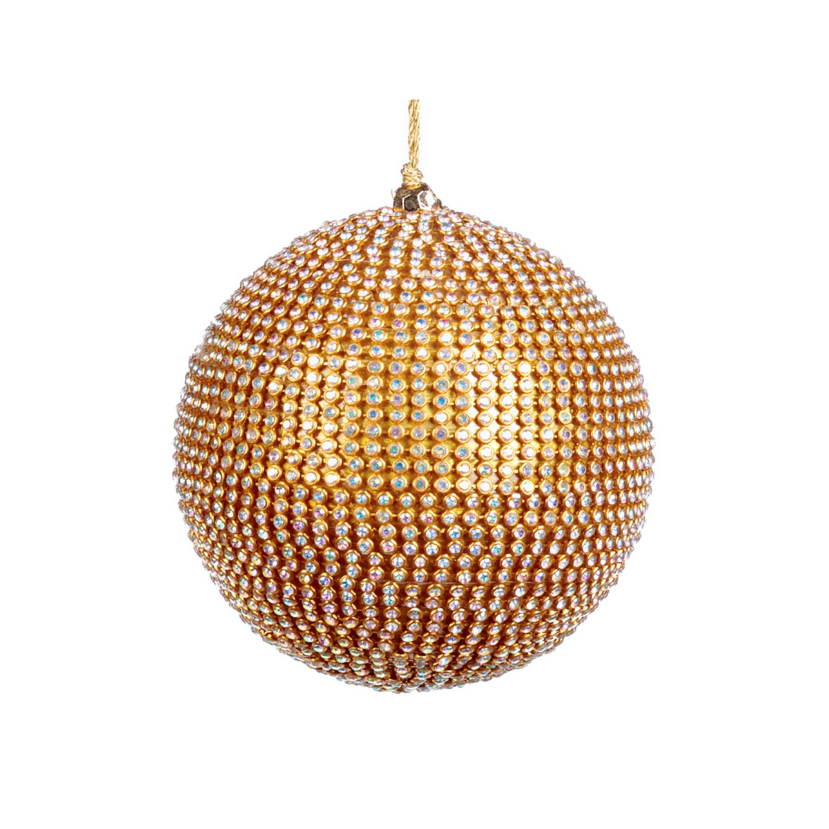 gold jewel covered christmas bauble