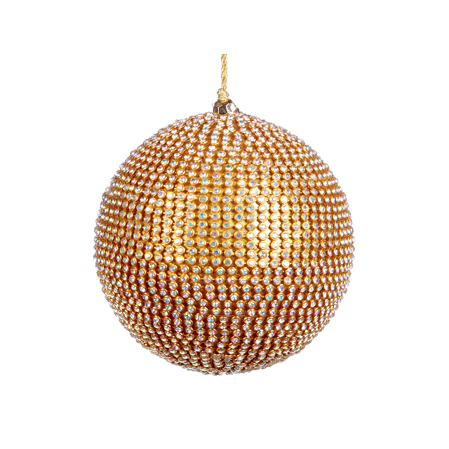 gold jewel covered christmas bauble