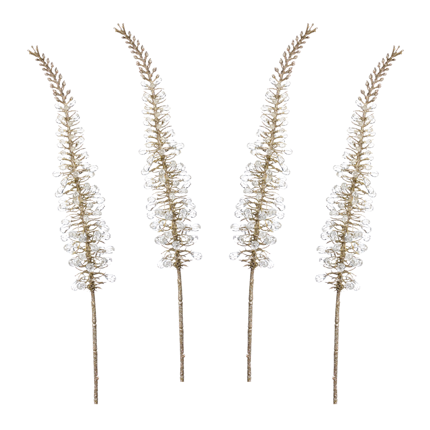 winter jewel cascade stem crystal gold