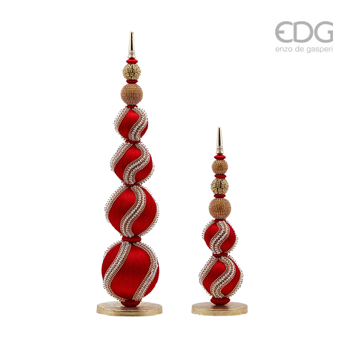 EDG Pearl Rouge Christmas Topiary Decoration