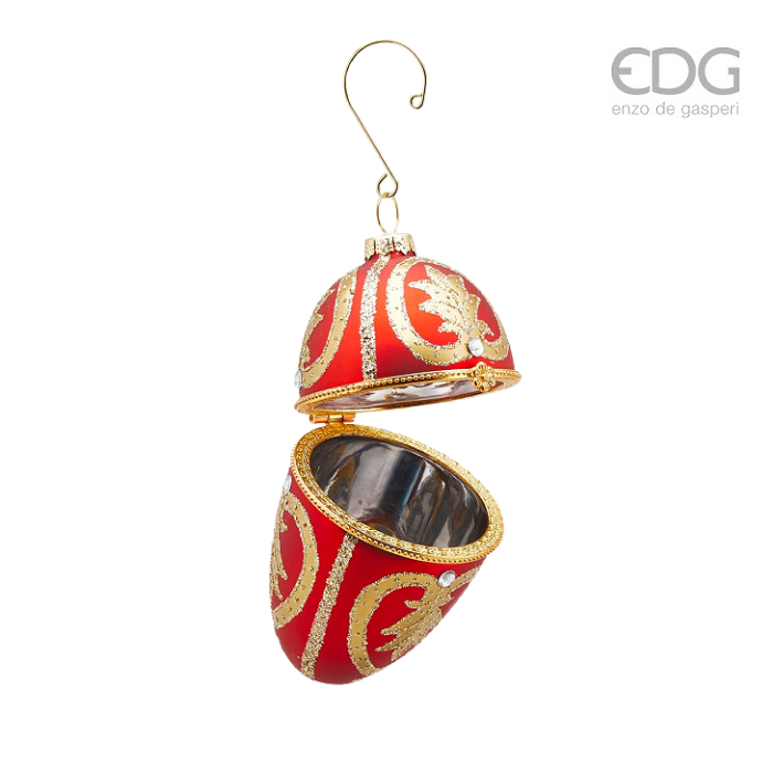 EDG Regal Rouge Jeweled Egg Bauble