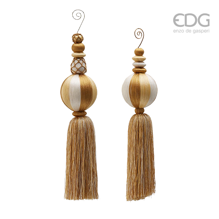 EDG Royal Gold Silk Tassel Luxury Christmas Ornament
