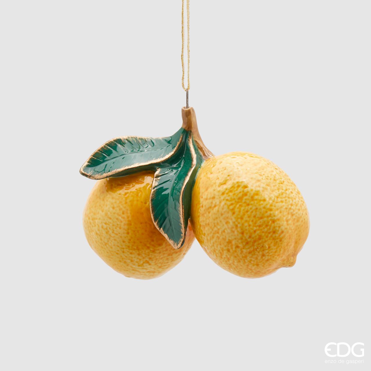 EDG - Enzo De Gasperi Sicilian Lemons Ceramic Ornament