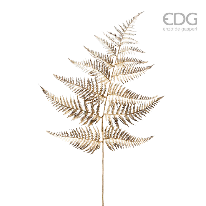 EDG Metallic Gold Fern Faux Foliage Stem