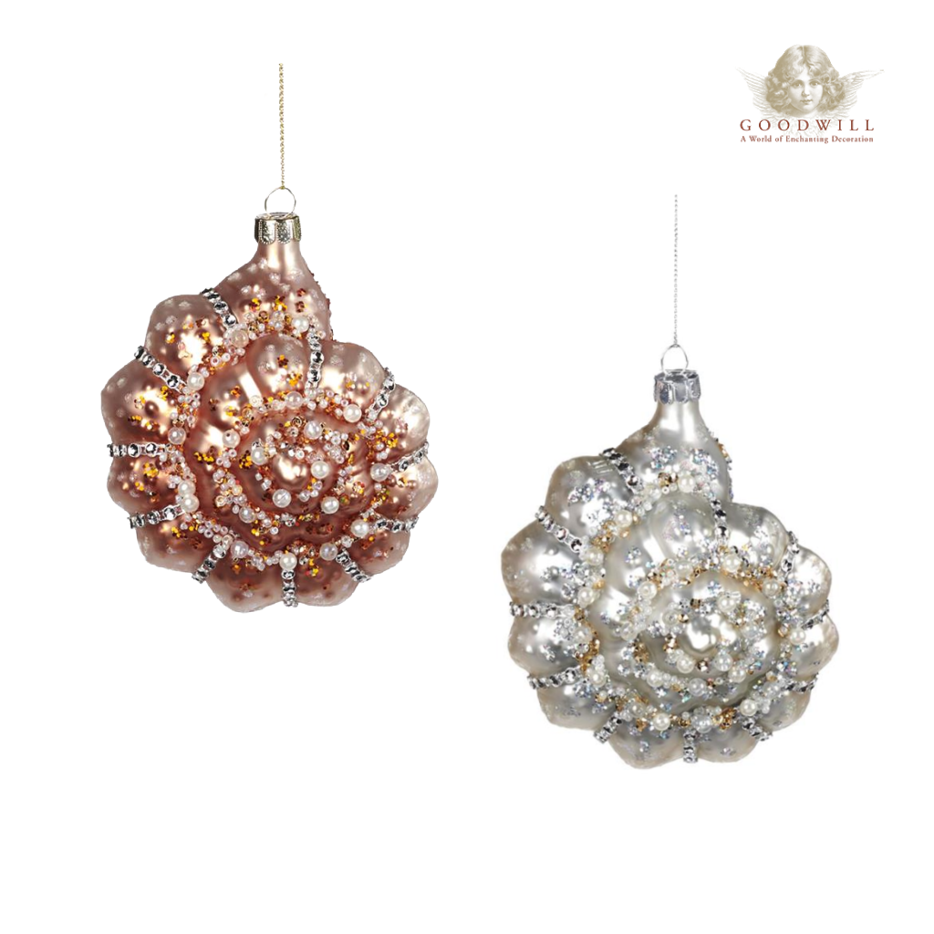 Glass Pearl Jewel Ocean Shell Tree Ornament