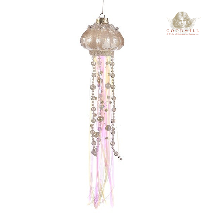 Ethereal Jellyfish Glass Ornament