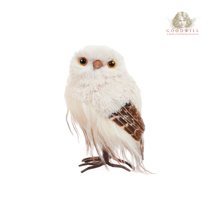 Goodwill Belgium 2021 Furry Winter Owl Ornaments