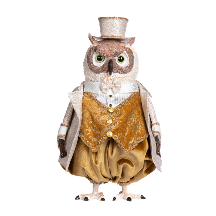 Goodwill Belgium 2022 Willow Woods Gentleman Owl Christmas Decoration