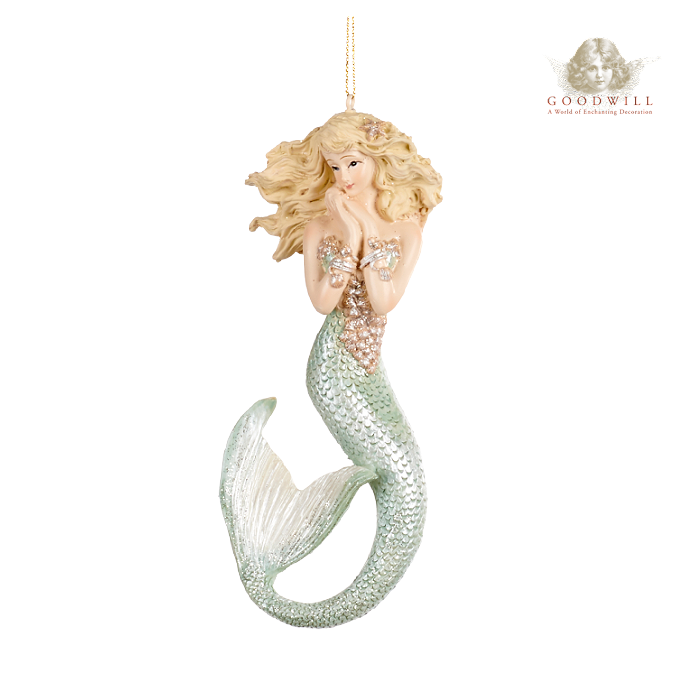 Enchanting Beauty Mermaid Ornament 14cm