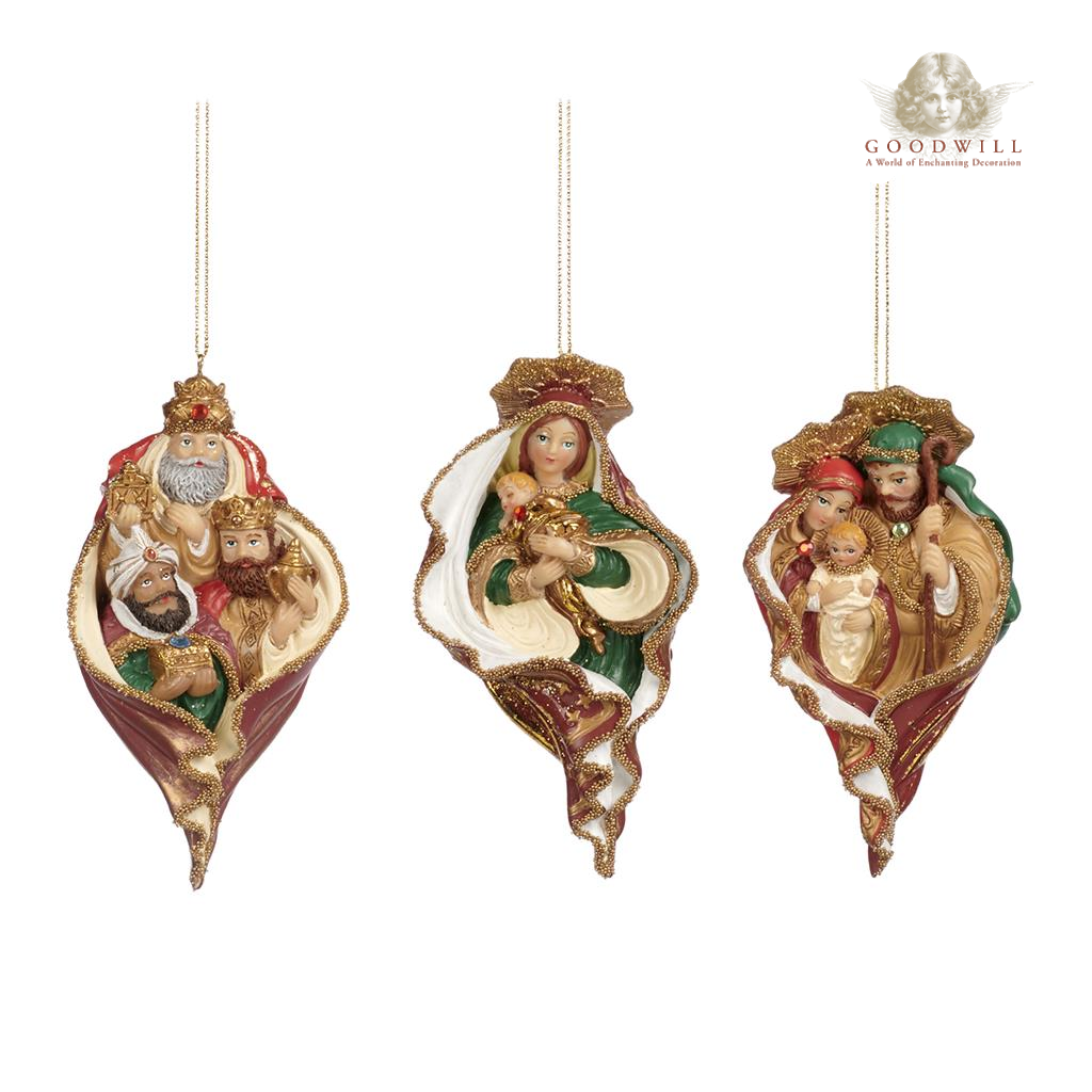 Goodwill Belgium Holy Family Kings Madonna Christmas Ornament