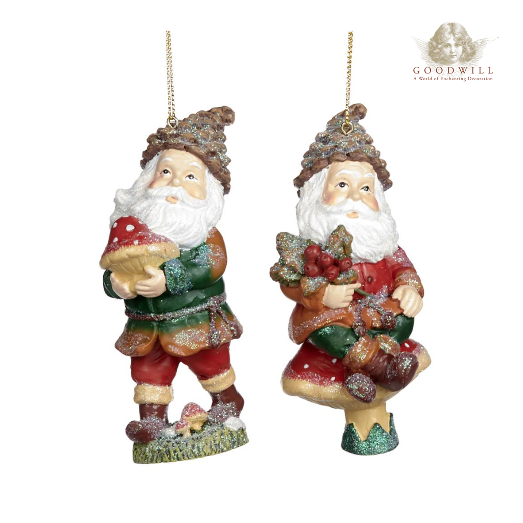 Woodland Santa Ornaments